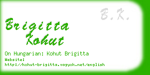 brigitta kohut business card